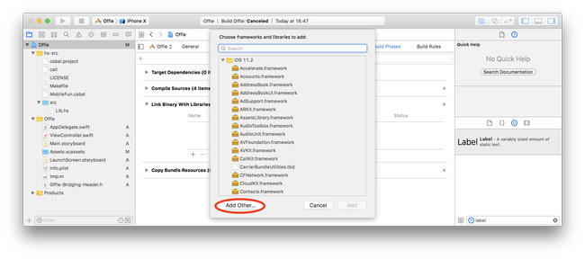 5.1. Build Phases - Add New